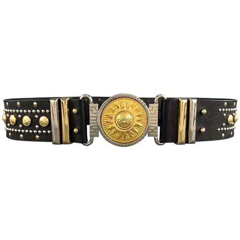 gianni versace leather belt|Vintage Gianni Versace Belts .